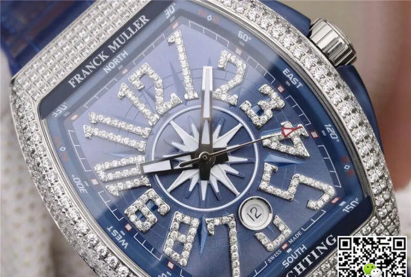 Franck Muller Vanguard V45.SC.DT.AC.BL 1:1 Best Edition Replica Watch Swiss ETA2824-2